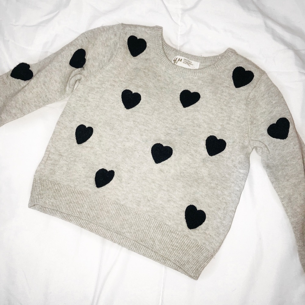 Heart Embellished Sweater